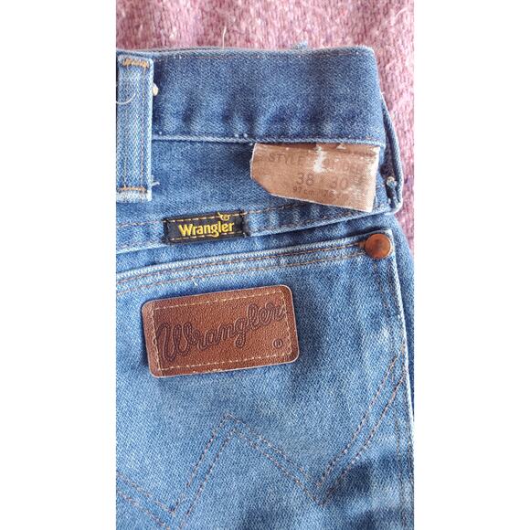 Vintage Wrangler Jeans Mens Full Fit 910Den 34x28.5 USA - Picture 5 of 6